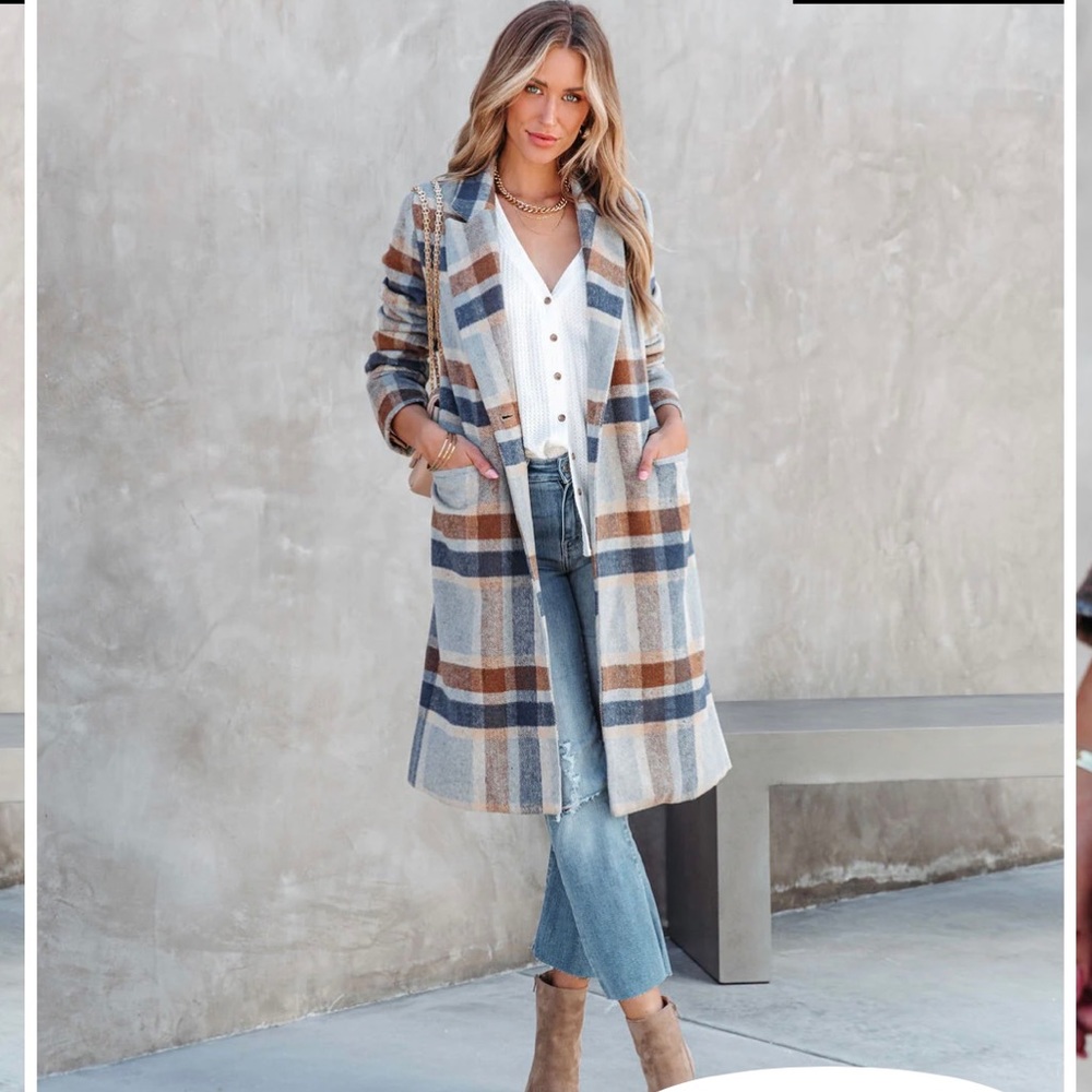 Plaid Winter coat